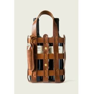 WP Standard Tan Leather Wine Tote